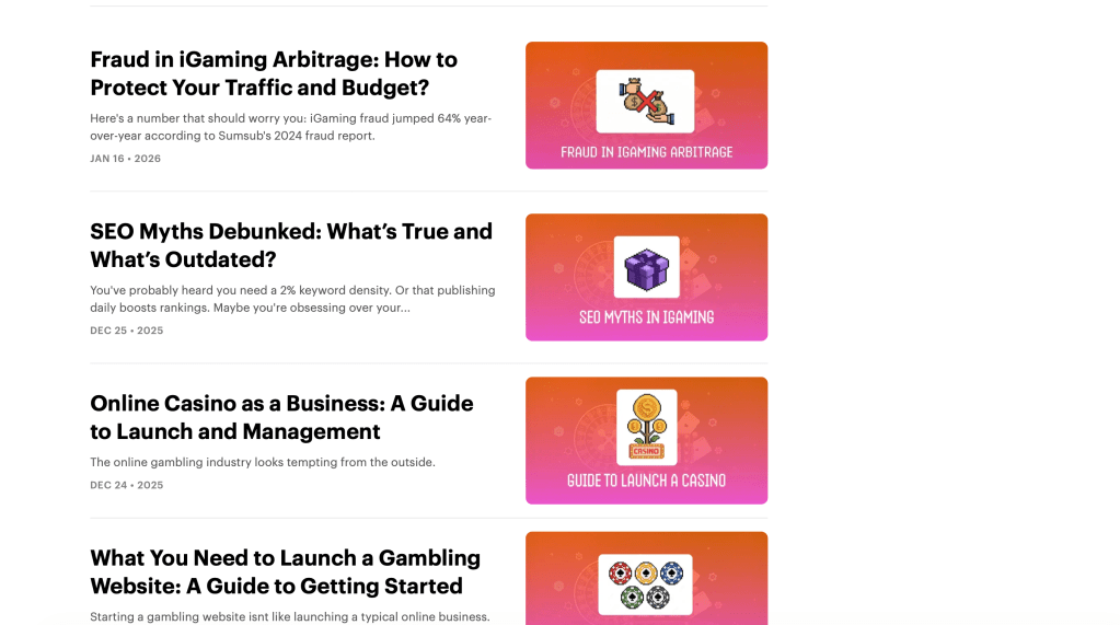 15M Articles section